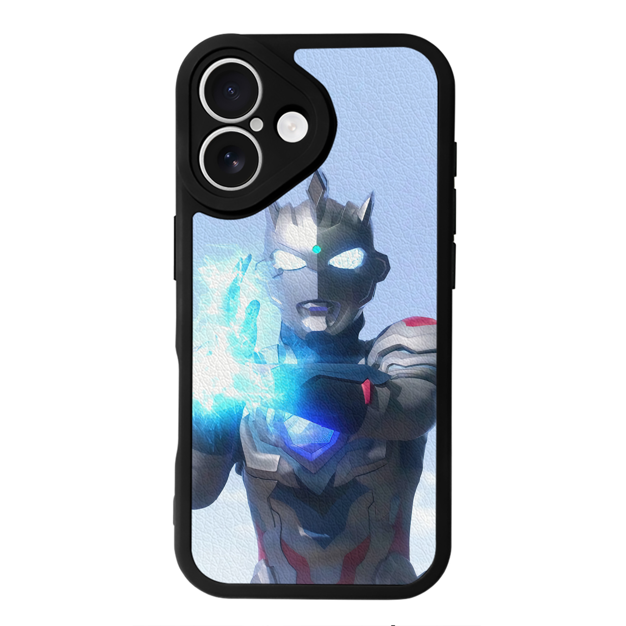 （画像用） ウルトラマン Ultraman 【iPhone 16シリーズ対応】シリコンスマホケース（レザー調） 材質：シリコン